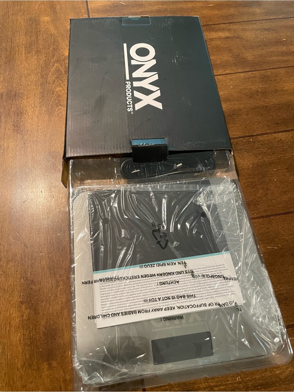 Onyx Black Digital Postage Scale with Silver Trim